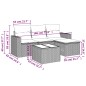 vidaXL 5-tlg. Garten-Sofagarnitur mit Kissen Beige Poly Rattan vidaXL 5-tlg. Garten-Sofagarnitur mit Kissen Beige Poly Rattan