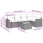 vidaXL 6-tlg. Garten-Sofagarnitur mit Kissen Beige Poly Rattan vidaXL 6-tlg. Garten-Sofagarnitur mit Kissen Beige Poly Rattan