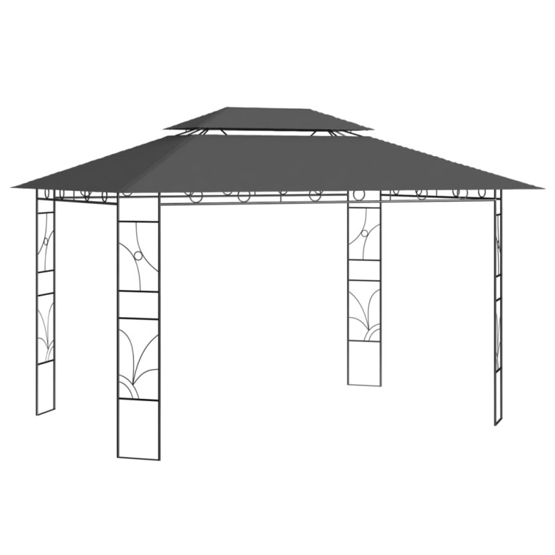 vidaXL Pavillon 4x3x2,7 m Anthrazit 160 g/m² vidaXL Pavillon 4x3x2,7 m Anthrazit 160 g/m²