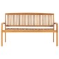 Stapelbare Gartenbank mit Auflage 159 cm Massivholz Teak Stapelbare Gartenbank mit Auflage 159 cm Massivholz Teak
