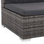 vidaXL 8-tlg. Garten-Lounge-Set mit Kissen Poly Rattan Grau vidaXL 8-tlg. Garten-Lounge-Set mit Kissen Poly Rattan Grau