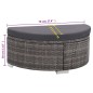 vidaXL 8-tlg. Garten-Lounge-Set mit Kissen Poly Rattan Grau vidaXL 8-tlg. Garten-Lounge-Set mit Kissen Poly Rattan Grau