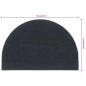 vidaXL Fußmatte Dunkelgrau Halbrund 60x90 cm Kokosfaser Getuftet vidaXL Fußmatte Dunkelgrau Halbrund 60x90 cm Kokosfaser Getuftet