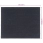 vidaXL Fußmatte Dunkelgrau 80x100 cm Kokosfaser Getuftet vidaXL Fußmatte Dunkelgrau 80x100 cm Kokosfaser Getuftet