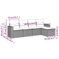 vidaXL 5-tlg. Garten-Sofagarnitur mit Kissen Beige Poly Rattan vidaXL 5-tlg. Garten-Sofagarnitur mit Kissen Beige Poly Rattan