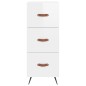 Highboard Hochglanz-Weiß 34,5x34x180 cm Holzwerkstoff Highboard Hochglanz-Weiß 34,5x34x180 cm Holzwerkstoff
