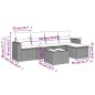 vidaXL 6-tlg. Garten-Sofagarnitur mit Kissen Schwarz Poly Rattan vidaXL 6-tlg. Garten-Sofagarnitur mit Kissen Schwarz Poly Rattan