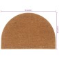 vidaXL Fußmatte Natur Halbrund 60x90 cm Kokosfaser Getuftet vidaXL Fußmatte Natur Halbrund 60x90 cm Kokosfaser Getuftet