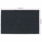 vidaXL Fußmatte Dunkelgrau 50x80 cm Kokosfaser Getuftet vidaXL Fußmatte Dunkelgrau 50x80 cm Kokosfaser Getuftet