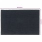 vidaXL Fußmatte Dunkelgrau 65x100 cm Kokosfaser Getuftet vidaXL Fußmatte Dunkelgrau 65x100 cm Kokosfaser Getuftet