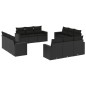 vidaXL 12-tlg. Garten-Sofagarnitur mit Kissen Schwarz Poly Rattan vidaXL 12-tlg. Garten-Sofagarnitur mit Kissen Schwarz Poly Rattan