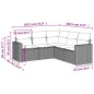 vidaXL 5-tlg. Garten-Sofagarnitur mit Kissen Beige Poly Rattan vidaXL 5-tlg. Garten-Sofagarnitur mit Kissen Beige Poly Rattan