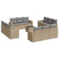 vidaXL 13-tlg. Garten-Sofagarnitur mit Kissen Beige Poly Rattan vidaXL 13-tlg. Garten-Sofagarnitur mit Kissen Beige Poly Rattan