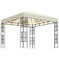 vidaXL Pavillon mit LED-Lichterkette 3x3 m Cremeweiß vidaXL Pavillon mit LED-Lichterkette 3x3 m Cremeweiß