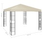 vidaXL Pavillon mit LED-Lichterkette 3x3 m Cremeweiß vidaXL Pavillon mit LED-Lichterkette 3x3 m Cremeweiß