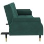 vidaXL Schlafsofa mit Kissen Dunkelgrün Samt vidaXL Schlafsofa mit Kissen Dunkelgrün Samt