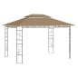 vidaXL Pavillon 4x3x2,7 m Taupe 160 g/m² vidaXL Pavillon 4x3x2,7 m Taupe 160 g/m²