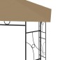 vidaXL Pavillon 4x3x2,7 m Taupe 160 g/m² vidaXL Pavillon 4x3x2,7 m Taupe 160 g/m²