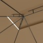 vidaXL Pavillon 4x3x2,7 m Taupe 160 g/m² vidaXL Pavillon 4x3x2,7 m Taupe 160 g/m²