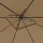 vidaXL Pavillon 3x3x2,7 m Taupe 160 g/m² vidaXL Pavillon 3x3x2,7 m Taupe 160 g/m²