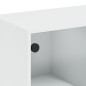 vidaXL Couchtisch mit Glastüren Weiß 102x50x42 cm vidaXL Couchtisch mit Glastüren Weiß 102x50x42 cm
