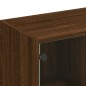 vidaXL Bücherregal mit Türen Braun Eichen-Optik 136x37x109 cm vidaXL Bücherregal mit Türen Braun Eichen-Optik 136x37x109 cm