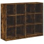 vidaXL Bücherregal mit Türen Räuchereiche 136x37x109 cm Holzwerkstoff vidaXL Bücherregal mit Türen Räuchereiche 136x37x109 cm Holzwerkstoff
