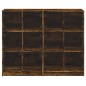 vidaXL Bücherregal mit Türen Räuchereiche 136x37x109 cm Holzwerkstoff vidaXL Bücherregal mit Türen Räuchereiche 136x37x109 cm Holzwerkstoff