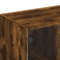 vidaXL Bücherregal mit Türen Räuchereiche 136x37x109 cm Holzwerkstoff vidaXL Bücherregal mit Türen Räuchereiche 136x37x109 cm Holzwerkstoff
