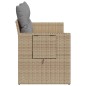 vidaXL Gartensofa mit Kissen 2-Sitzer Beige Poly Rattan vidaXL Gartensofa mit Kissen 2-Sitzer Beige Poly Rattan