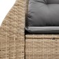 vidaXL Gartensofa mit Kissen 2-Sitzer Beige Poly Rattan vidaXL Gartensofa mit Kissen 2-Sitzer Beige Poly Rattan