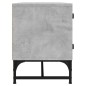 vidaXL TV-Schrank mit Glastüren Betongrau 102x37x50 cm vidaXL TV-Schrank mit Glastüren Betongrau 102x37x50 cm