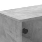 vidaXL TV-Schrank mit Glastüren Betongrau 102x37x50 cm vidaXL TV-Schrank mit Glastüren Betongrau 102x37x50 cm