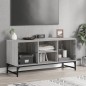 vidaXL TV-Schrank mit Glastüren Grau Sonoma 102x37x50 cm vidaXL TV-Schrank mit Glastüren Grau Sonoma 102x37x50 cm