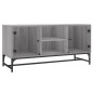 vidaXL TV-Schrank mit Glastüren Grau Sonoma 102x37x50 cm vidaXL TV-Schrank mit Glastüren Grau Sonoma 102x37x50 cm
