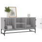 vidaXL TV-Schrank mit Glastüren Grau Sonoma 102x37x50 cm vidaXL TV-Schrank mit Glastüren Grau Sonoma 102x37x50 cm