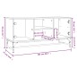 vidaXL TV-Schrank mit Glastüren Grau Sonoma 102x37x50 cm vidaXL TV-Schrank mit Glastüren Grau Sonoma 102x37x50 cm