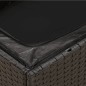 vidaXL Gartensofa ohne Armlehnen mit Kissen Schwarz Poly Rattan vidaXL Gartensofa ohne Armlehnen mit Kissen Schwarz Poly Rattan