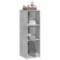 vidaXL Highboard mit Glastüren Betongrau 35x37x109 cm vidaXL Highboard mit Glastüren Betongrau 35x37x109 cm