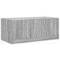 vidaXL Couchtisch mit Glastüren Grau Sonoma 102x50x42 cm vidaXL Couchtisch mit Glastüren Grau Sonoma 102x50x42 cm