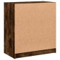 vidaXL Beistellschrank mit Glastüren Räuchereiche 68x37x75,5 cm vidaXL Beistellschrank mit Glastüren Räuchereiche 68x37x75,5 cm