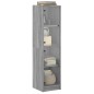 vidaXL Highboard mit Glastüren Grau Sonoma 35x37x142 cm vidaXL Highboard mit Glastüren Grau Sonoma 35x37x142 cm