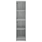 vidaXL Highboard mit Glastüren Grau Sonoma 35x37x142 cm vidaXL Highboard mit Glastüren Grau Sonoma 35x37x142 cm