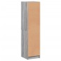 vidaXL Highboard mit Glastüren Grau Sonoma 35x37x142 cm vidaXL Highboard mit Glastüren Grau Sonoma 35x37x142 cm