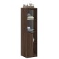 vidaXL Highboard mit Glastür Braun Eichen-Optik 35x37x142 cm vidaXL Highboard mit Glastür Braun Eichen-Optik 35x37x142 cm