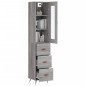 Highboard Grau Sonoma 34,5x34x180 cm Holzwerkstoff Highboard Grau Sonoma 34,5x34x180 cm Holzwerkstoff