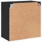 vidaXL Wandschrank mit Glastüren Schwarz 68x37x68,5 cm vidaXL Wandschrank mit Glastüren Schwarz 68x37x68,5 cm