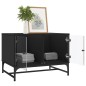 vidaXL Couchtisch mit Glastüren Schwarz 68,5x50x50 cm vidaXL Couchtisch mit Glastüren Schwarz 68,5x50x50 cm