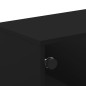 vidaXL Couchtisch mit Glastüren Schwarz 68,5x50x50 cm vidaXL Couchtisch mit Glastüren Schwarz 68,5x50x50 cm