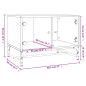 vidaXL Couchtisch mit Glastüren Betongrau 68,5x50x50 cm vidaXL Couchtisch mit Glastüren Betongrau 68,5x50x50 cm